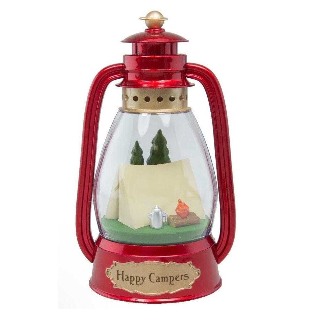 2016 Hallmark HAPPY CAMPERS Lantern Tent Campfire Special Lighting Ornament